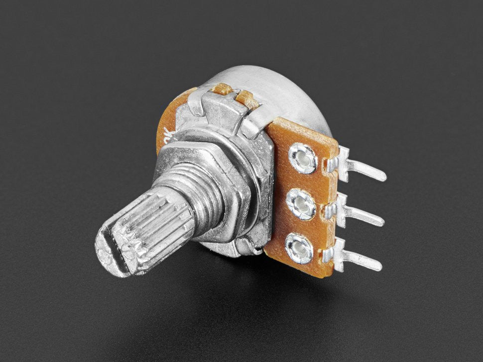 Panel Mount 10K Log Potentiometer (Breadboard Friendly ...