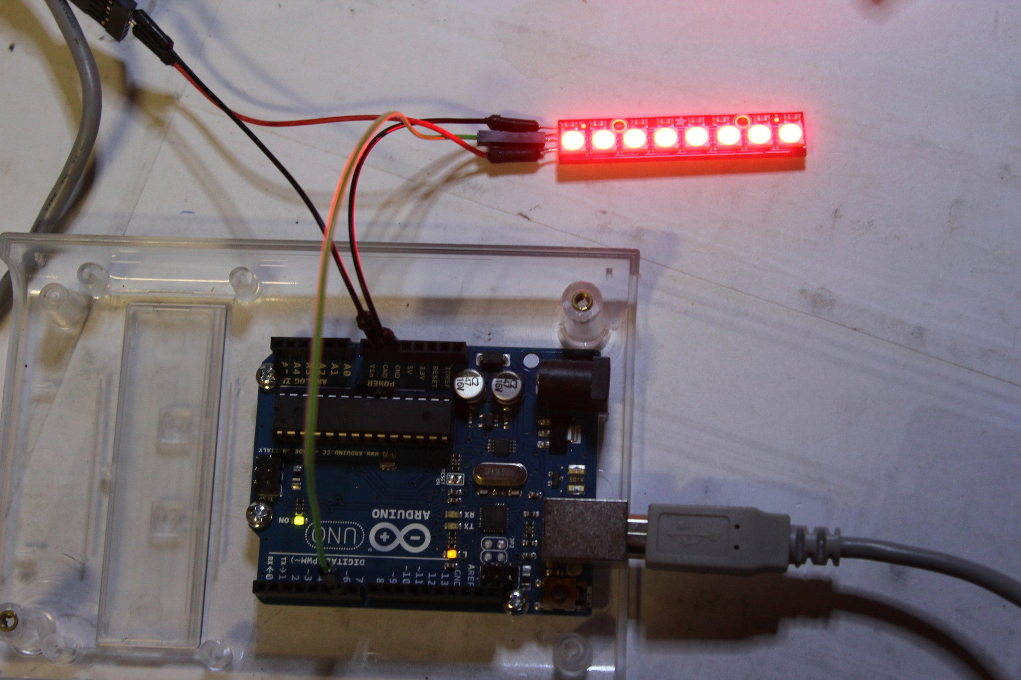 smøre rør krysantemum Adafruit NeoPixel Stick for Arduino- 8 x WS2812 5050 RGB LED with Inte