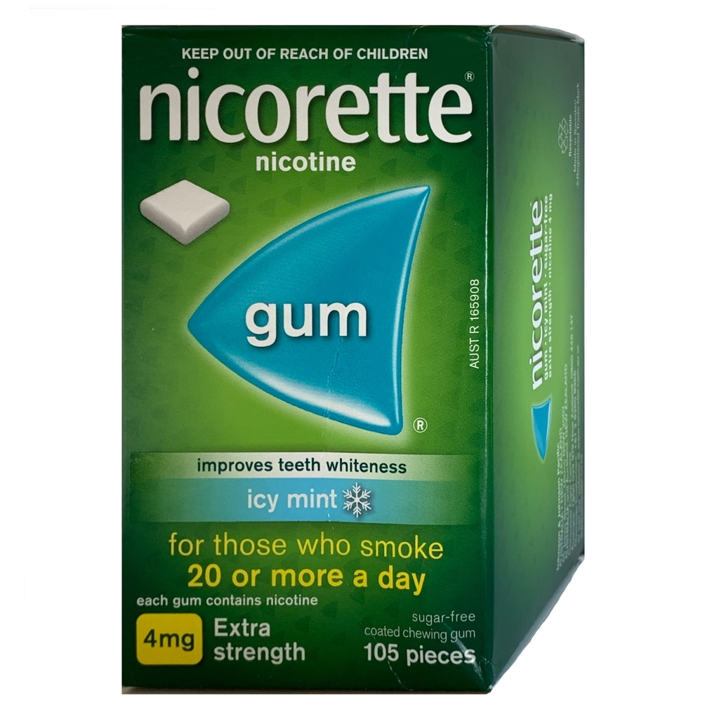 Nicorette 4mg Icy Mint Nicotine Gum 105 Piece Box Nrtshop 4808