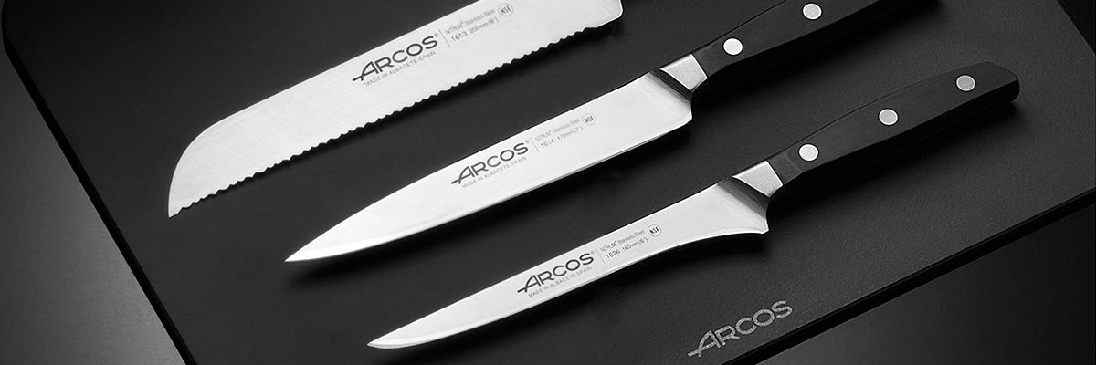 ARCOS Set De Cuchillos Mondadores Cocina Arcos Premium Negro