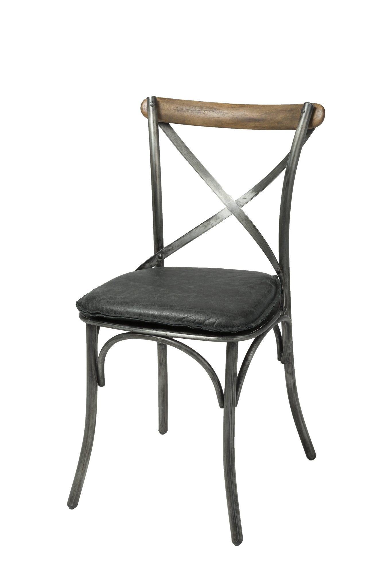 metal cross back chair