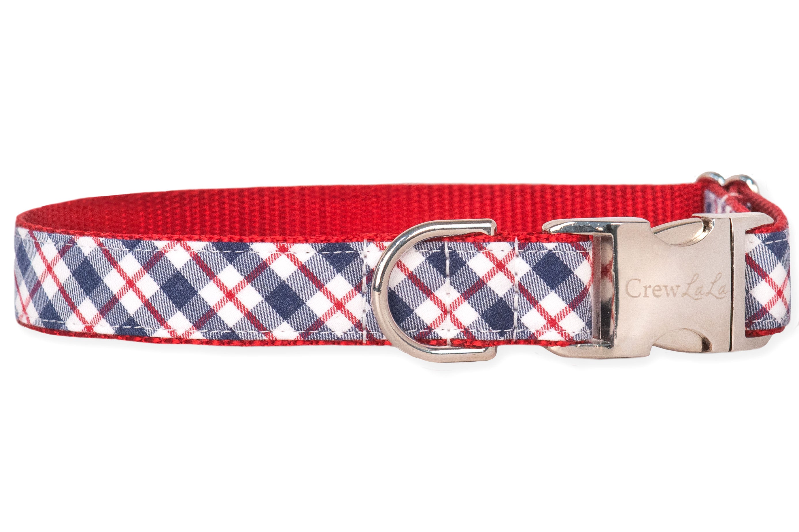 plaid puppy collar