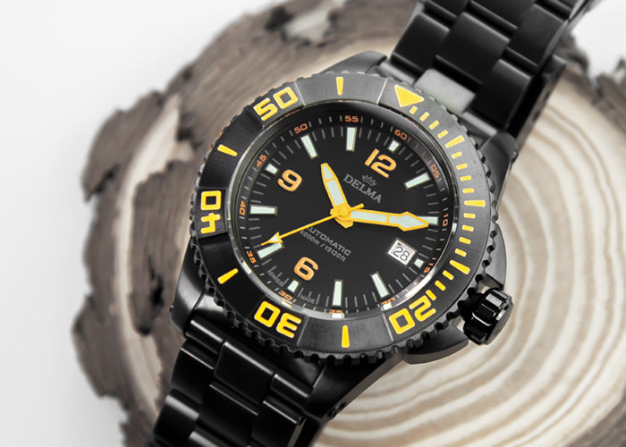 Reloj Automático Delma Diver Blue Shark III Black Edition