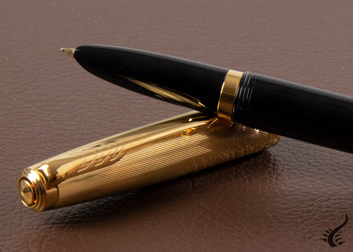 Parker 51, Resina, Negro, Oro 18 quilates