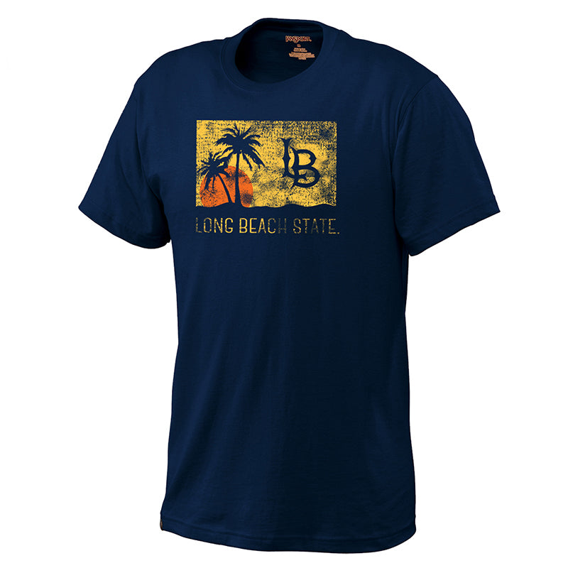 LB Sunset Cali T-Shirt - Navy, Champion – Beach State Store