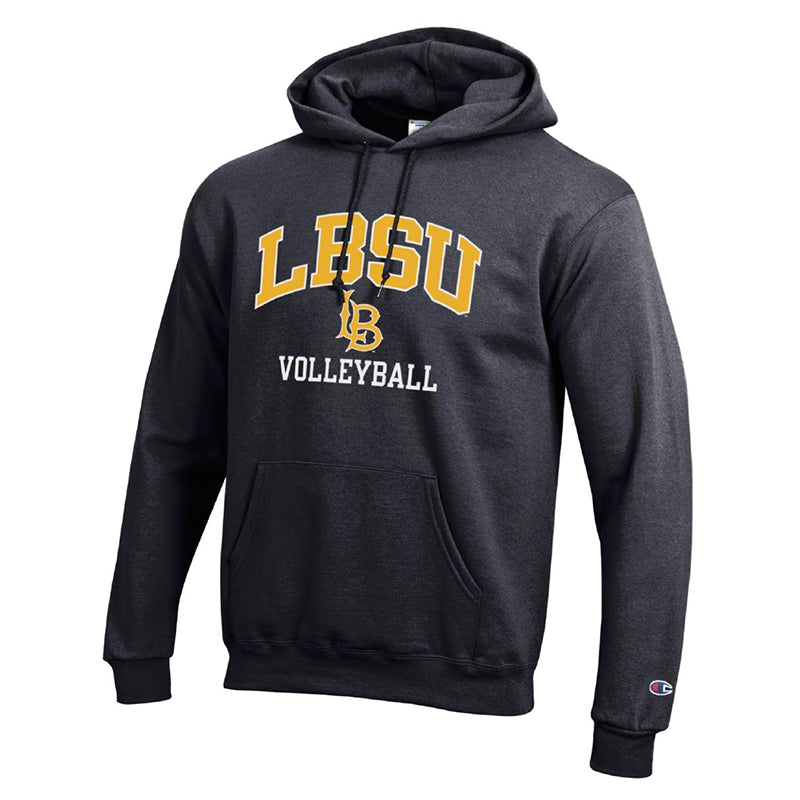 Volleyball Hoodie Black, Champion – Long Beach State Official
