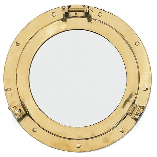 brass porthole mirror