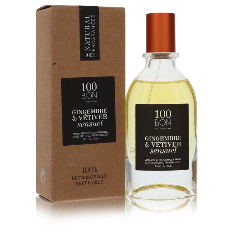 100 Bon Gingembre & Vetiver Sensuel by 100 Bon Concentree De Parfum Spray (Unisex Refillable) 1.7 oz For Men