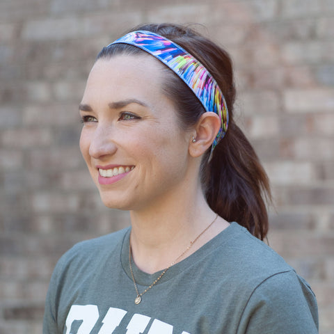 Woman in Fiberoptic Non-Slip Headband