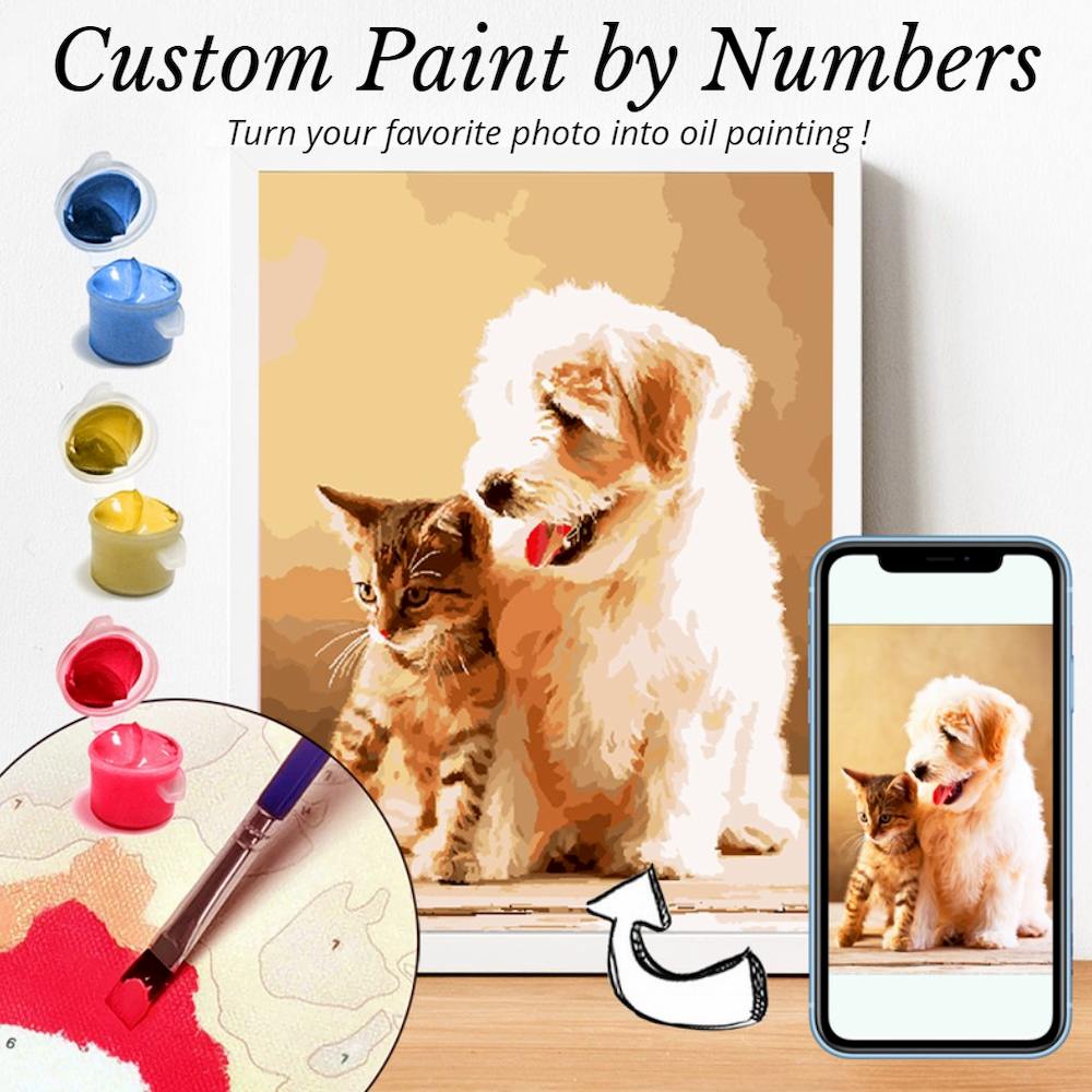 Photo custom paint by numbers  Personalized and customized paint by  numbers – Diamondpaintingpro