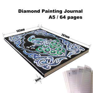 Diamond Painting Journal — Emerald Peacock