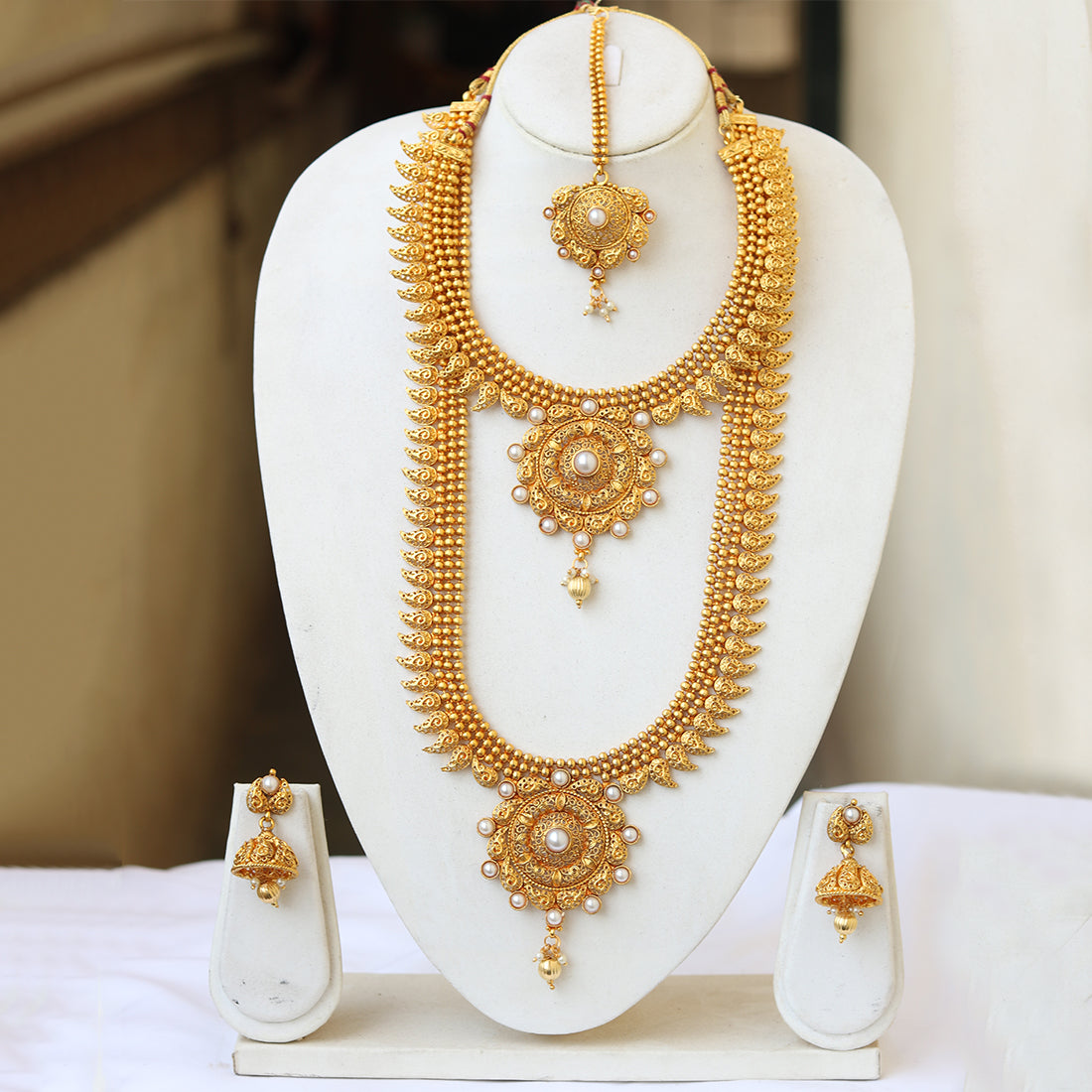 Beautiful Gold Plated Wedding Haram 