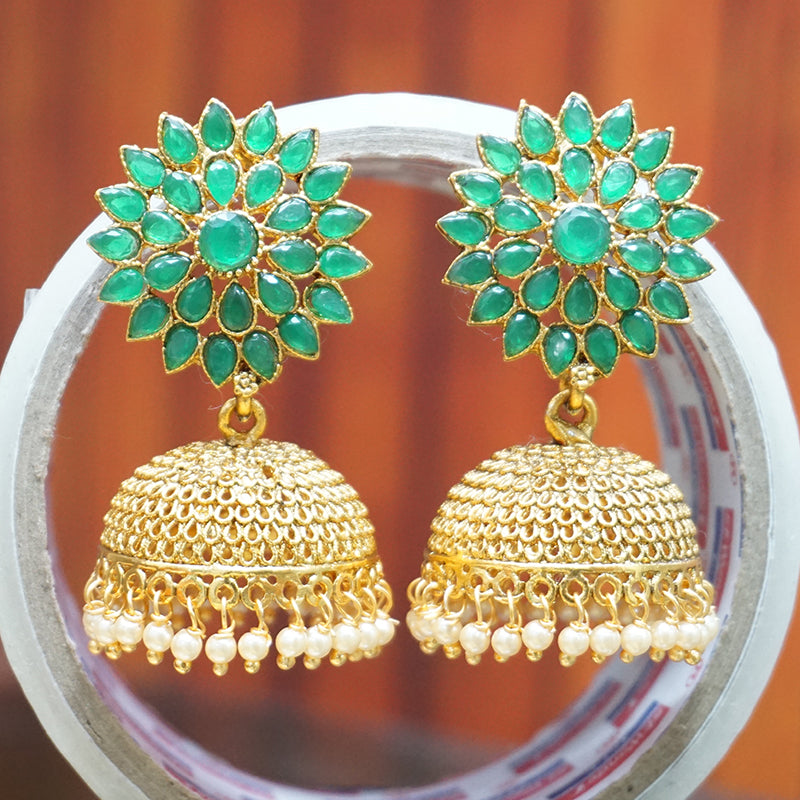 Traditional Pearl Jhumkas - South India Jewels