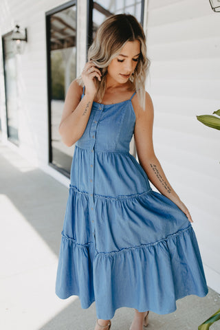 Denim Midi Dress