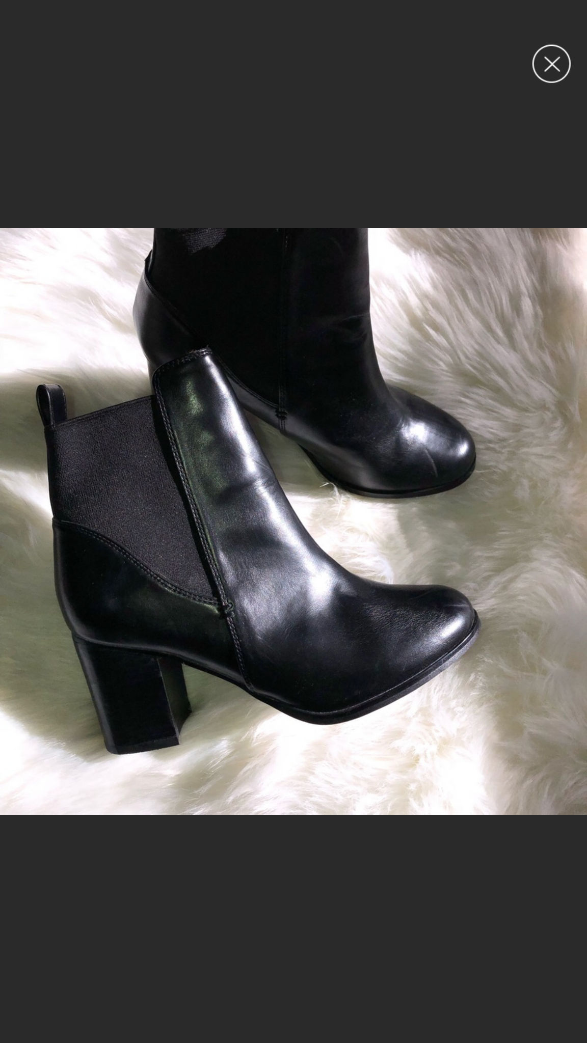 black booties 2.5 inch heel