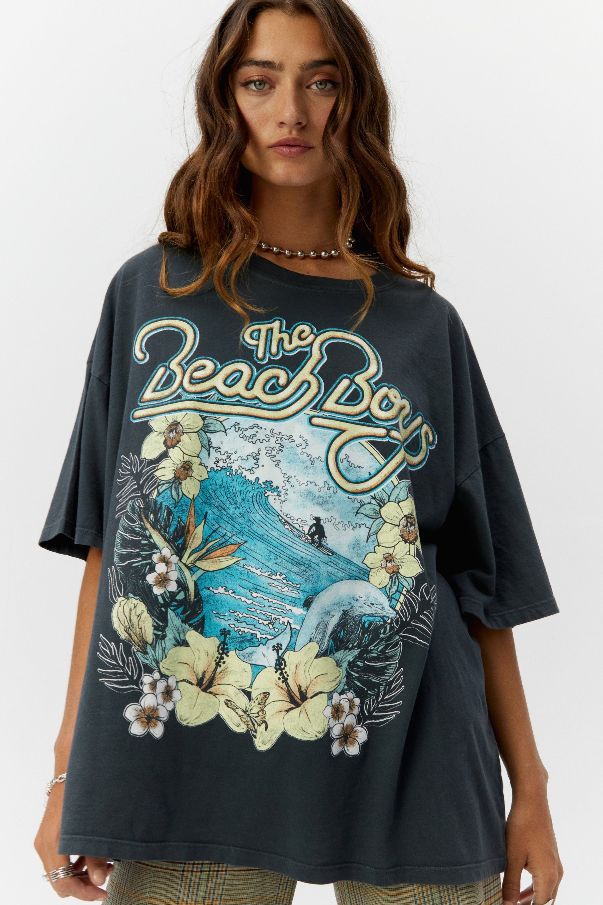 The Beach Boys Surfs Up OS Tee in Vintage Black | DAYDREAMER