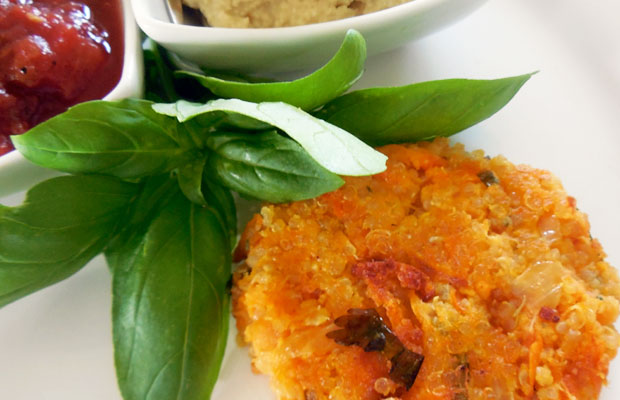 Sweet Potato Rice & Quinoa Fritters with Garlic Aioli