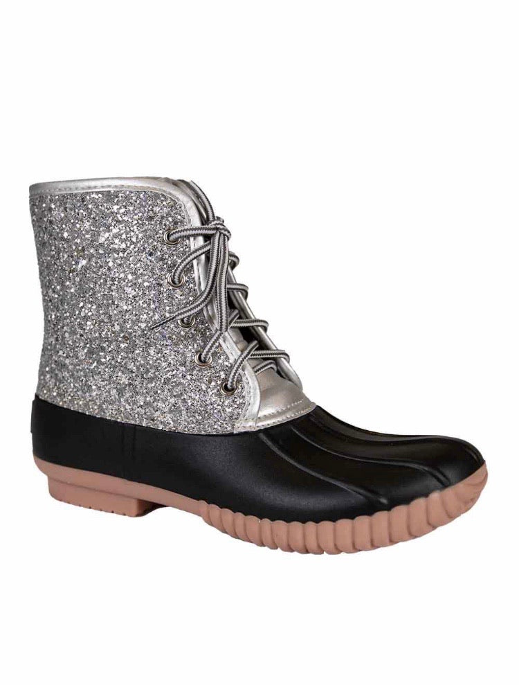 sperry glitter duck boots