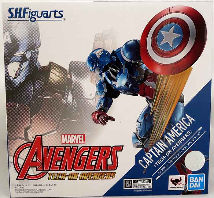 Avengers 6 Inch Action Figure S.H. Figuarts - Captain America Tech-On