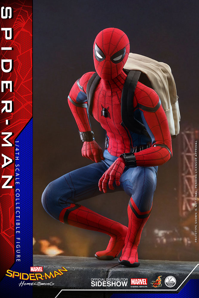 Spider-Man Homecoming 17 Inch Action Figure 1/4 Scale Series - Spider- |  