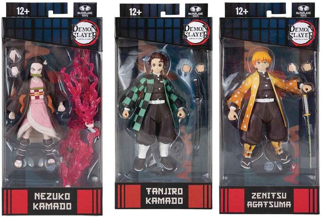 Demon Slayer Kimetsu No Yaiba 7 Inch Action Figure Wave 1  Set of 3    Cmdstoreca