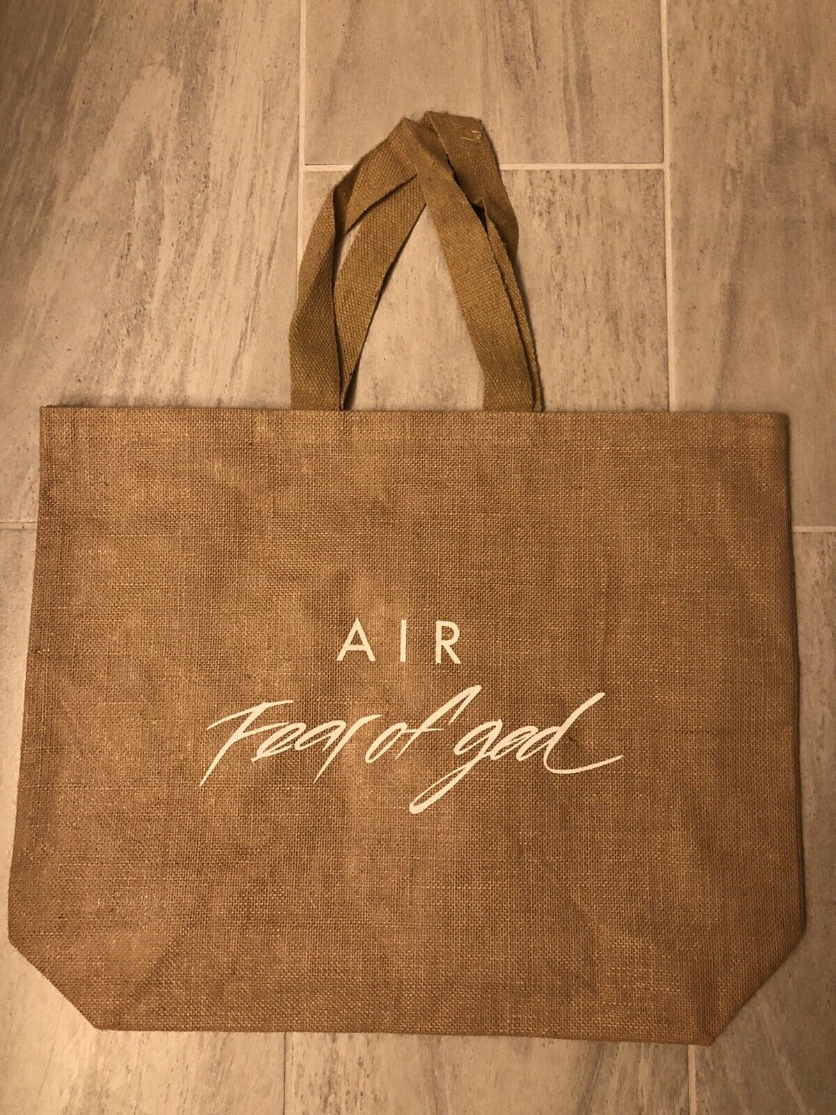 fear of god nike tote bag