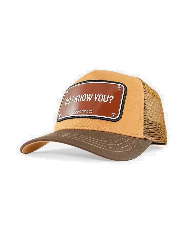 John Hatter & Co Do I Know You? Brown Adjustable Trucker Cap Hat