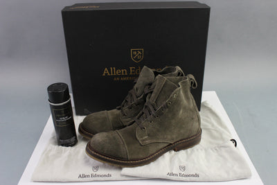 allen edmonds caen cap toe suede boot