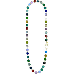 Positano Gemstone Necklace - Gold - ValentineRouge.com