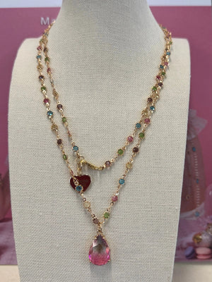 Multi Colour Long Necklace - ValentineRouge.com