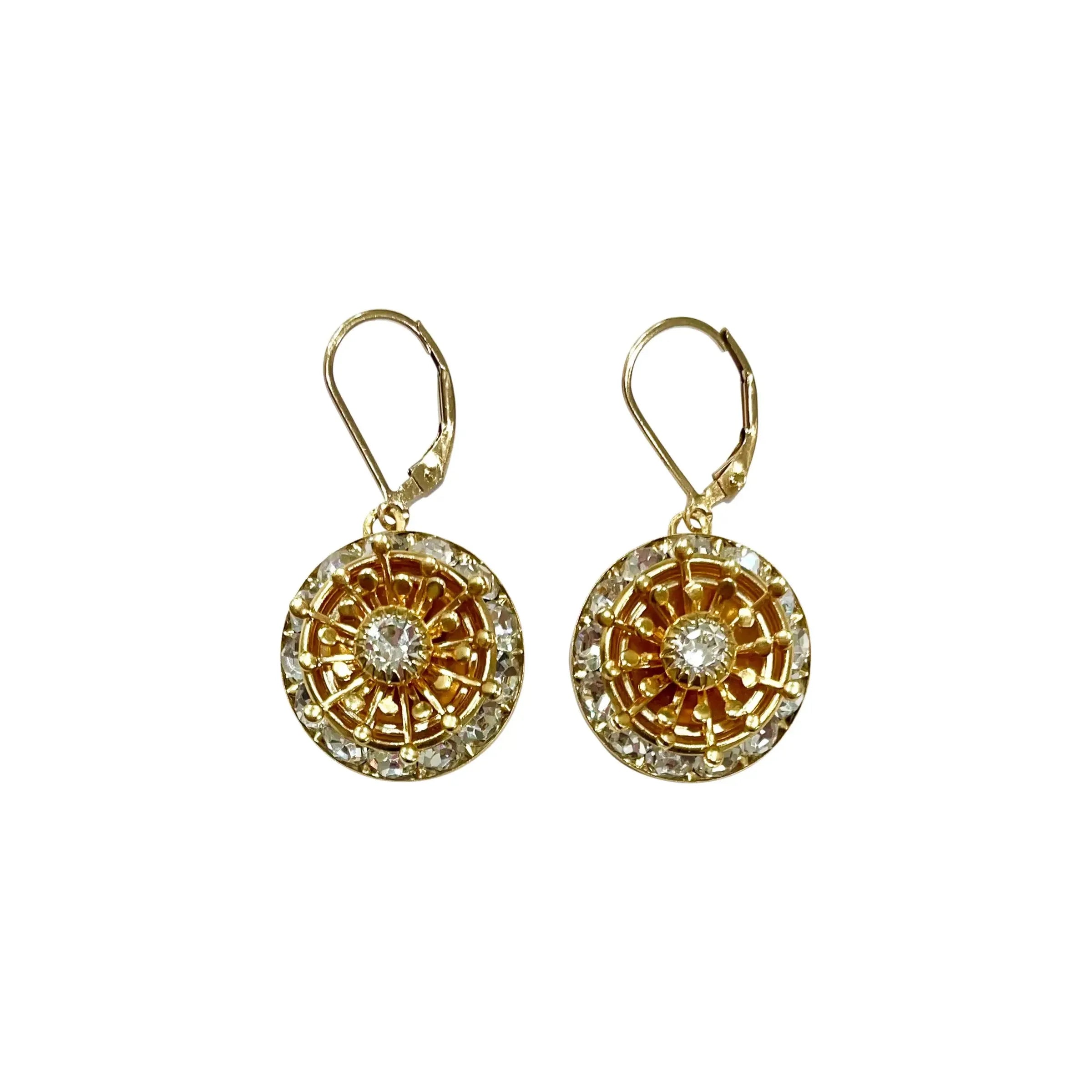 Blossom Branch Earrings Gold
