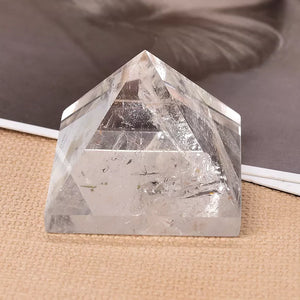 Natural Crystal Clear Quartz Reiki Pyramid Stone - Axon Rewards