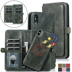 Magnetic Flip Leather Case For iPhone 15 Pro Max 14 Plus 13 12 11 - Axon Rewards