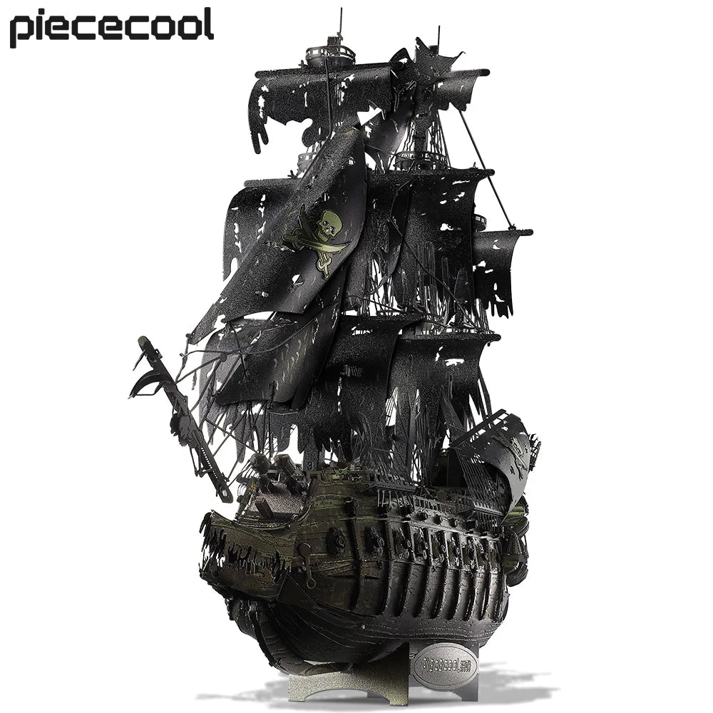 Piececool The Flying Dutchman 3D Metal Building Block Pirate Ship Jigsaw Puzzle