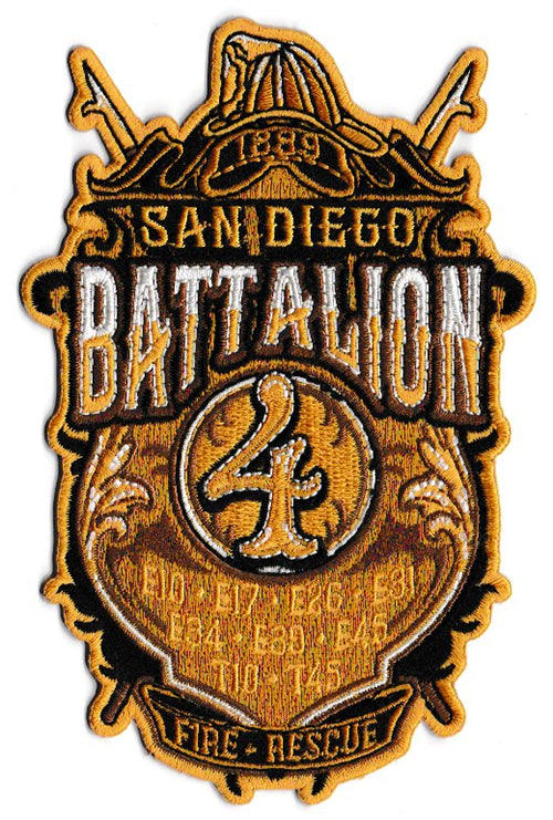 San Diego Battalion 1 Fire Patch | Eagle Emblems & Graphics