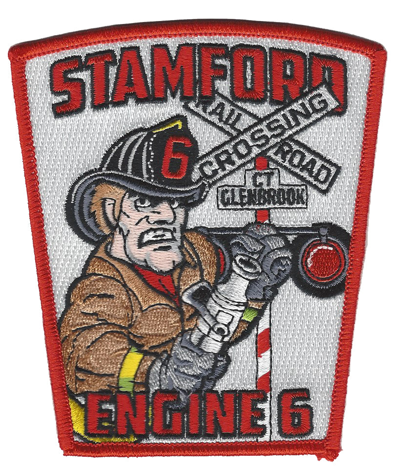 Stamford, CT Engine 6 Train Rail Road Fire Patch