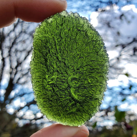 Moldavite - Green Tektite from Czech Republic