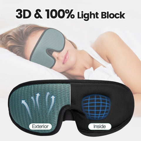 3d Memory foam eye mask, comfortable, 100 percent light blockage, good for eye lash extensions