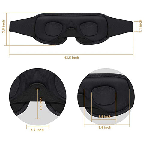 3d Memory foam eye mask, comfortable, 100 percent light blockage, good for eye lash extensions