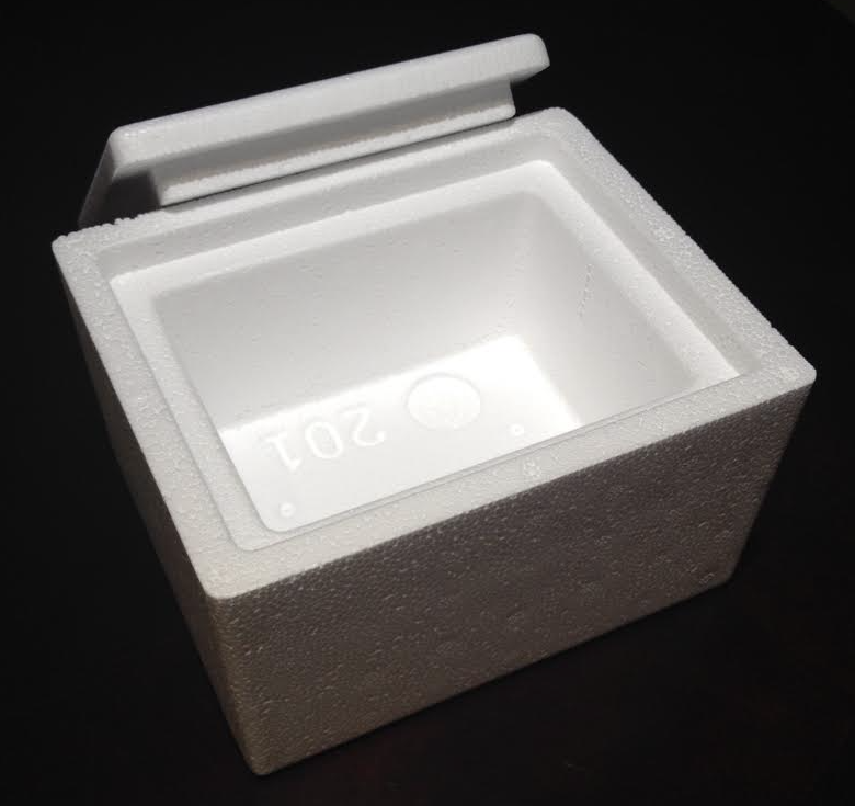 Foam cooler. Ideal for liquid nitrogen work. – Powder For Texture