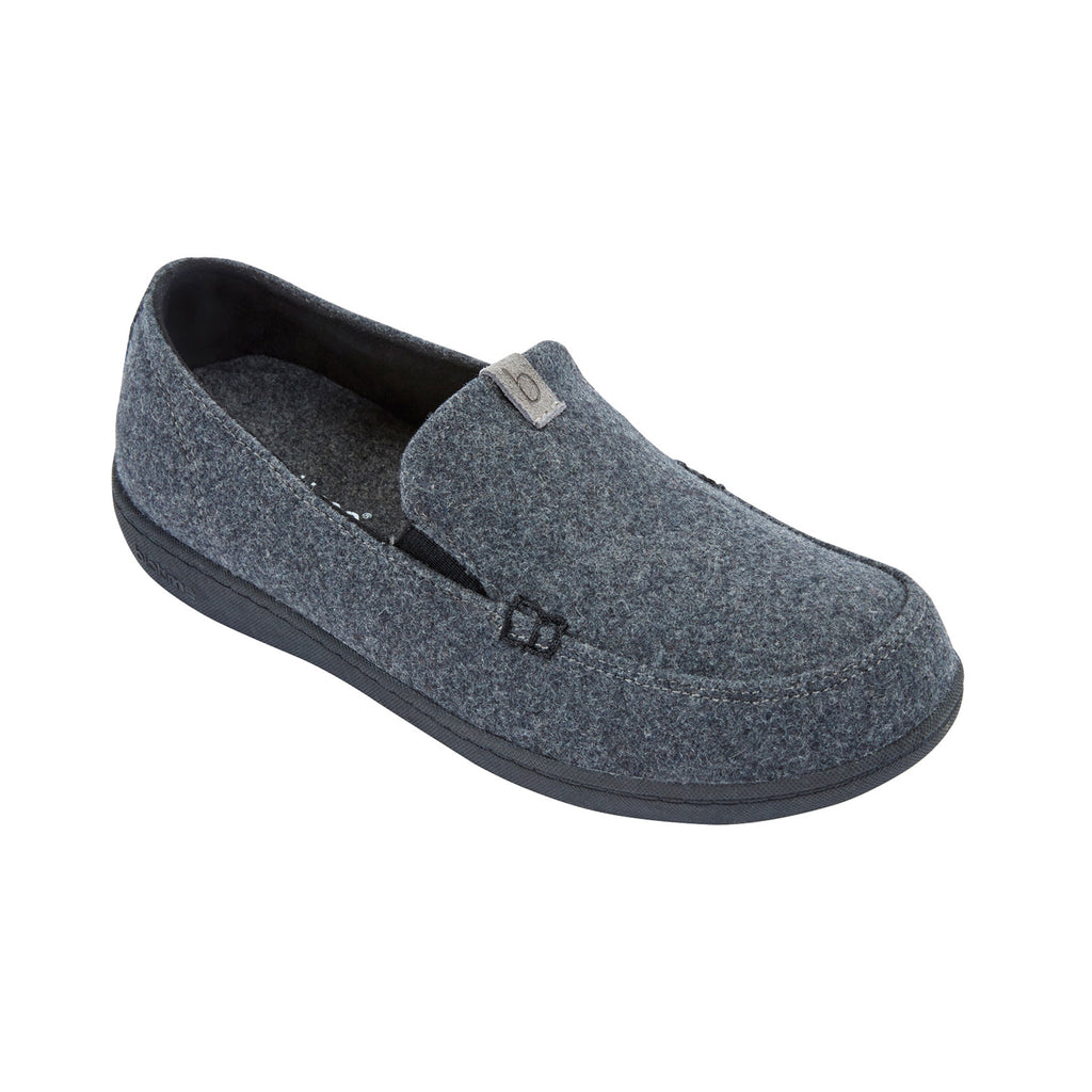 BENNET Grey Men's Slippers with Removable Insoles for Orthotics ...