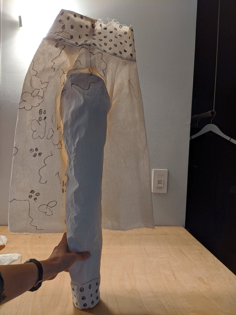 flattened garment prototype