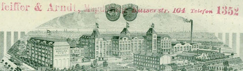 Letterhead of Margerinewerke factory in Lichtenberg Berlin