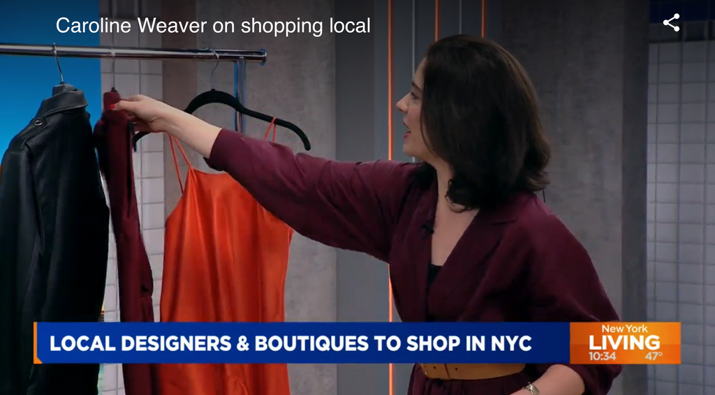 Caroline Weaver of The Locavore selects NOT as a Made in NYC fashion brand to watch for Pix11 New York Living