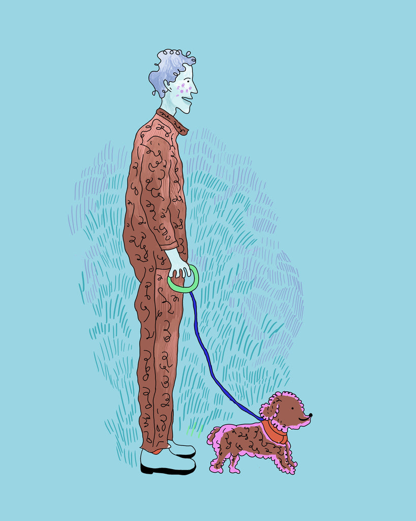 coloring page from strut with pup fashion coloring book