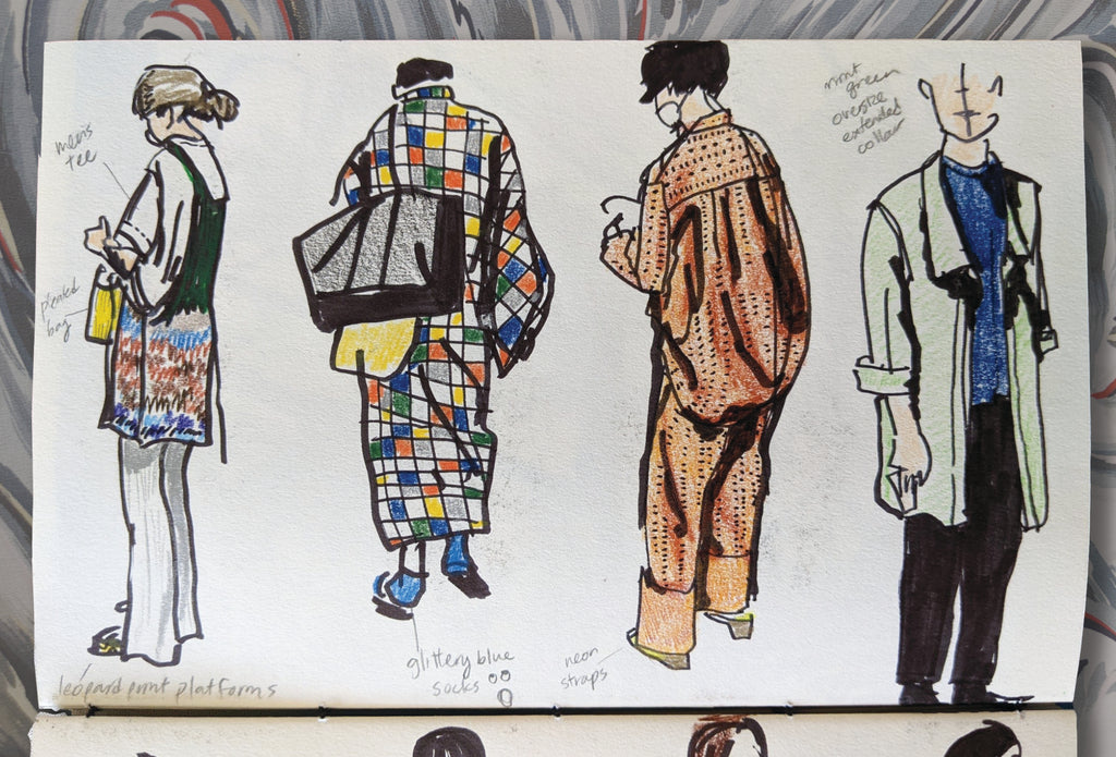 streetwear tokyo sketches