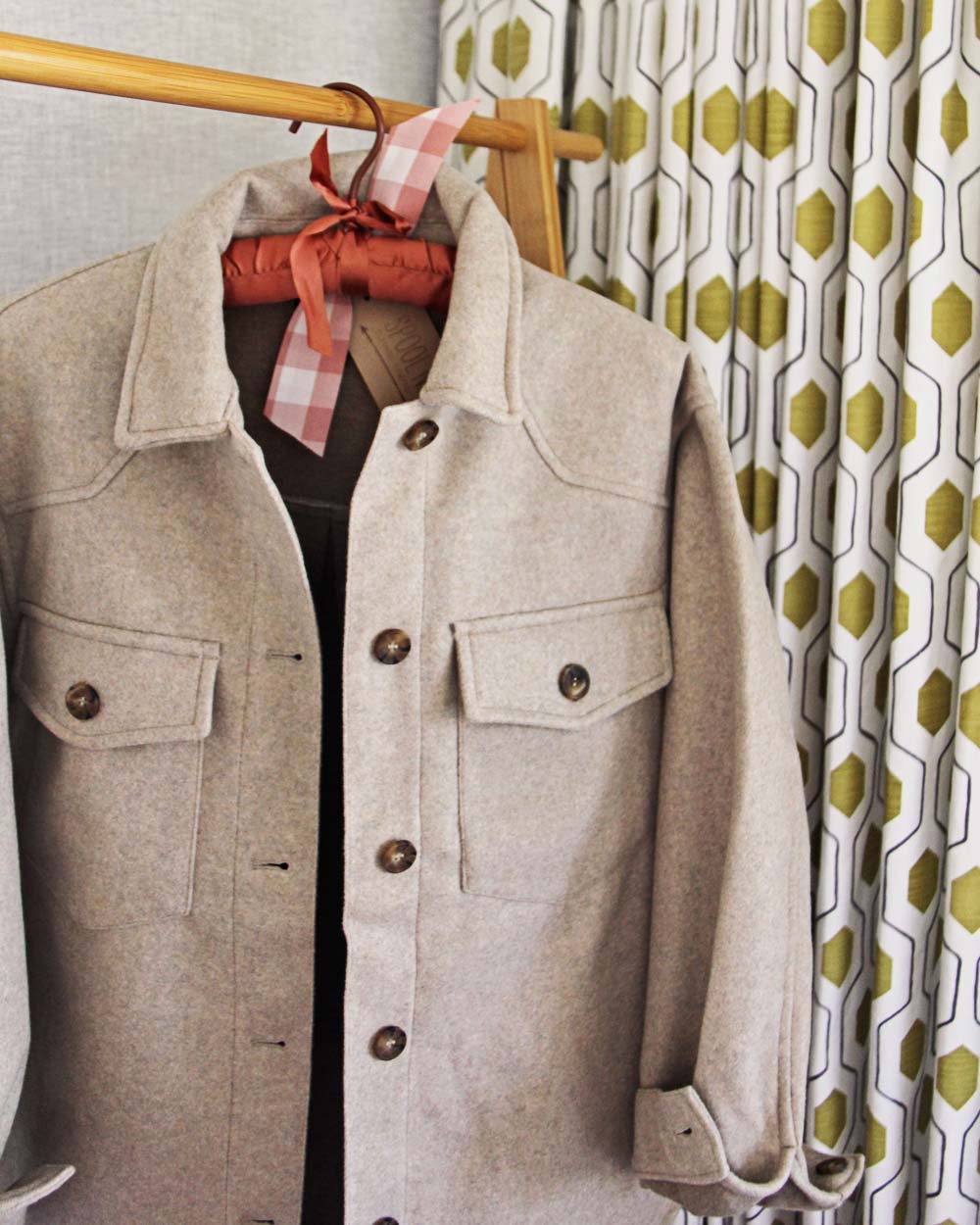  Oat & Sage Shirt Jacket 