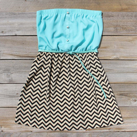 Sow & Seed Dress in Sea, Sweet Chevron Dresses from Spool No.72 ...