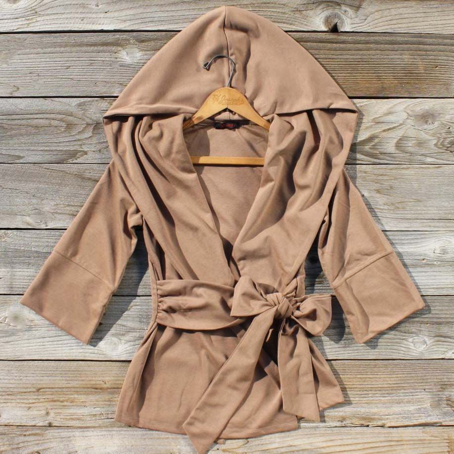 Flyaway Hoodie in Taupe, Cozy Jackets from Spool No.72. | Spool No.72