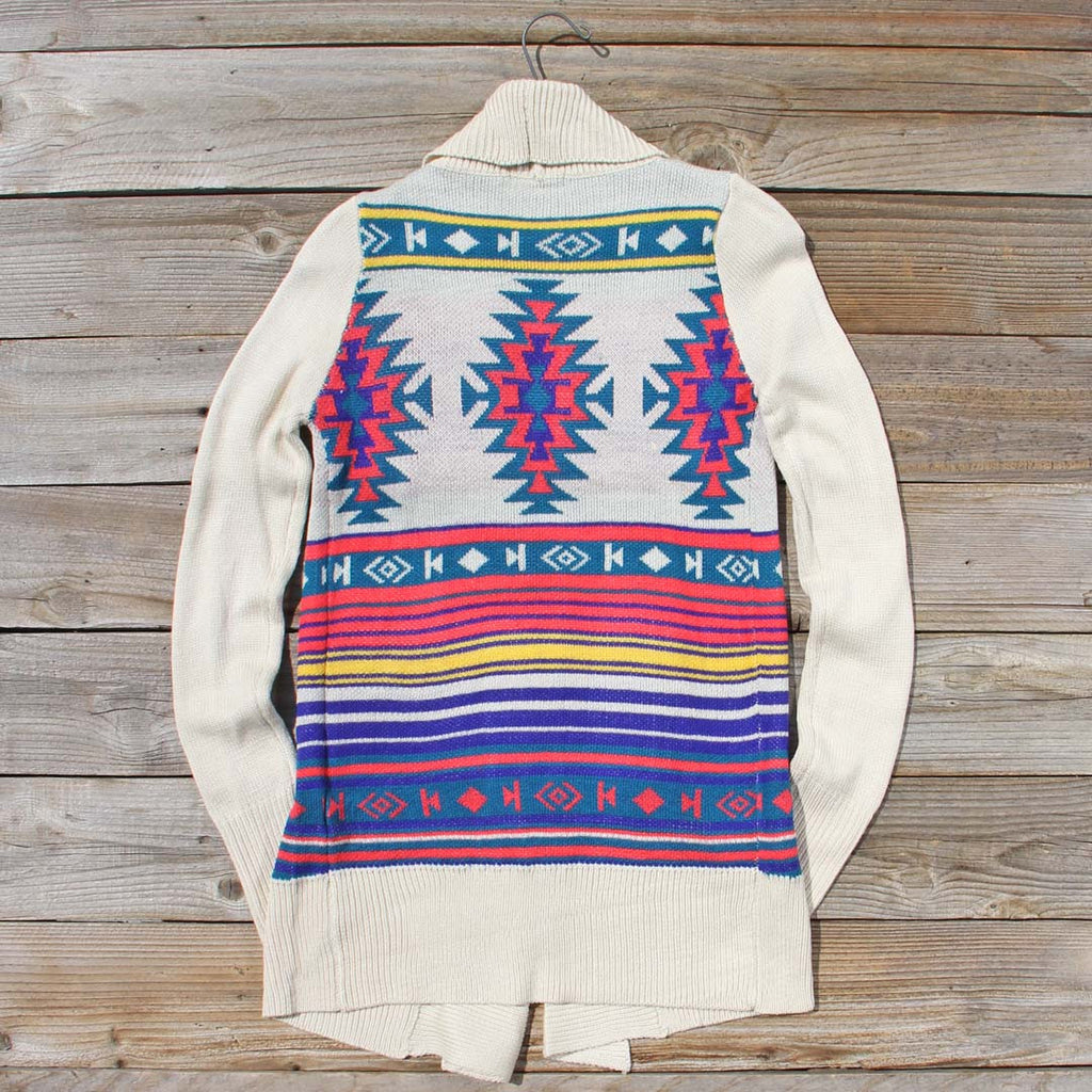 Birdsong Wrap Sweater in Dust, Cozy Native Sweaters from Spool 72 ...